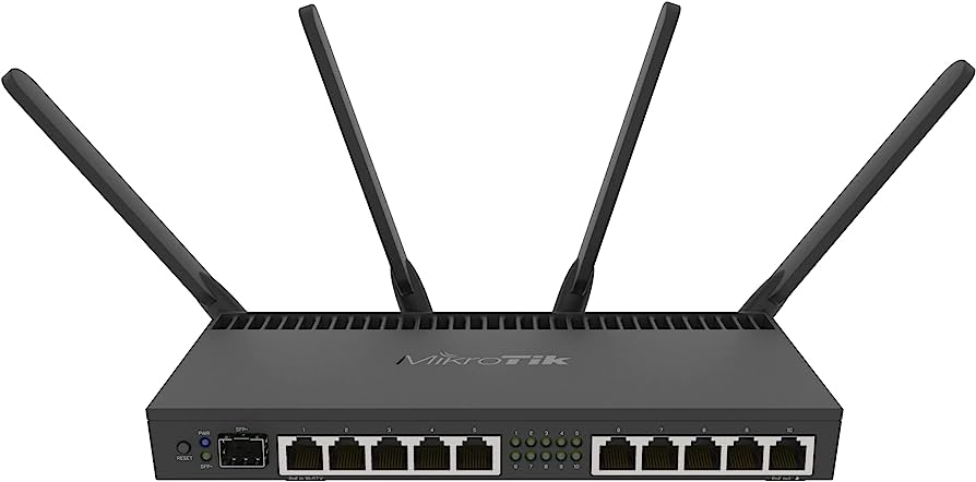 RB4011iGS+5HacQ2HnD-IN Powerful 10xGigabit Quad-core 1GB RAM, SFP+ 10Gbps Wireless Router