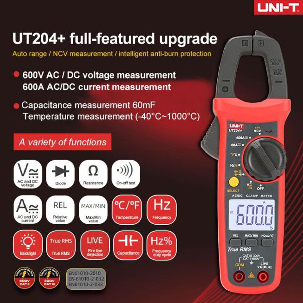 UT204 + Digital Multimeter